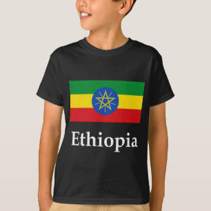 Ethiopia Flag And Name T-Shirt