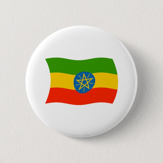 Ethiopia Flag Button (Front)