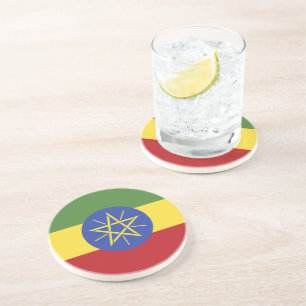 Ethiopia flag coaster