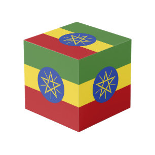 Ethiopia flag cube