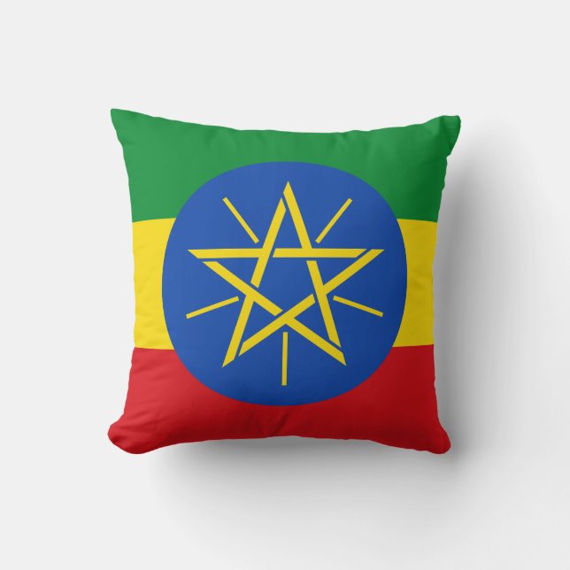 Ethiopia Flag Cushion (Front)
