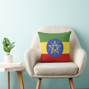 Ethiopia flag cushion