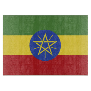 Ethiopia flag cutting board