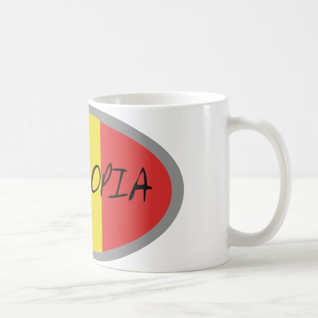 Ethiopia flag design! coffee mug (Right)