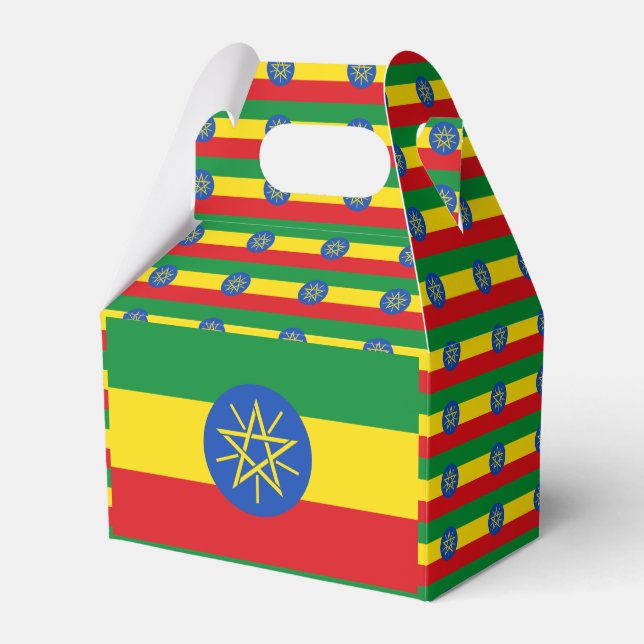 Ethiopia flag Favor Box (Front Side)
