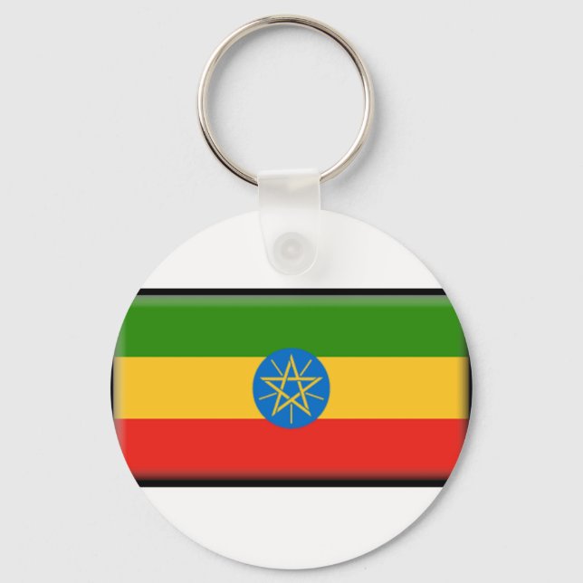 Ethiopia Flag Key Ring (Front)