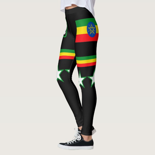 Ethiopia Flag Leggings (Left)