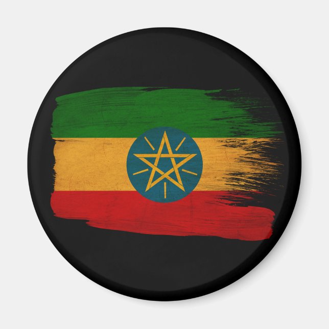 Ethiopia Flag Magnet (Front)