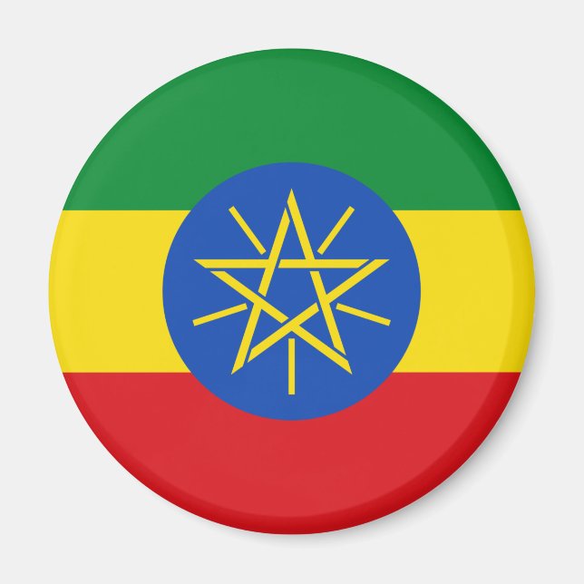 Ethiopia flag Magnet (Front)