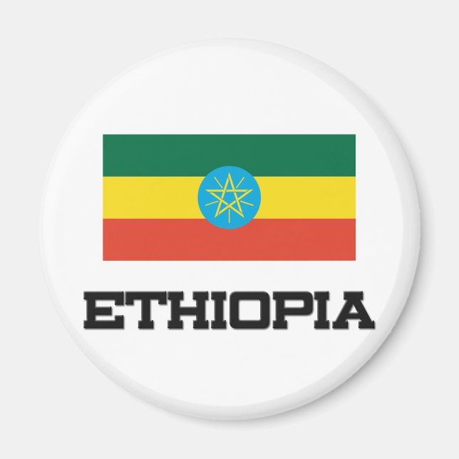 Ethiopia Flag Magnet (Front)