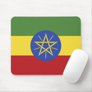 Ethiopia flag mouse pad