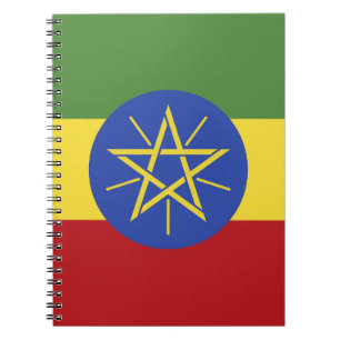 Ethiopia flag notebook