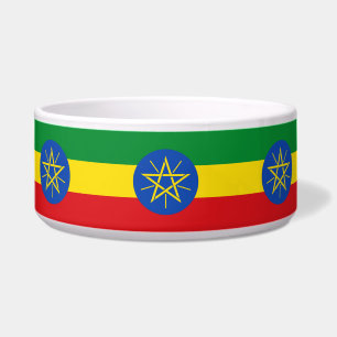 Ethiopia Flag Pet Bowl
