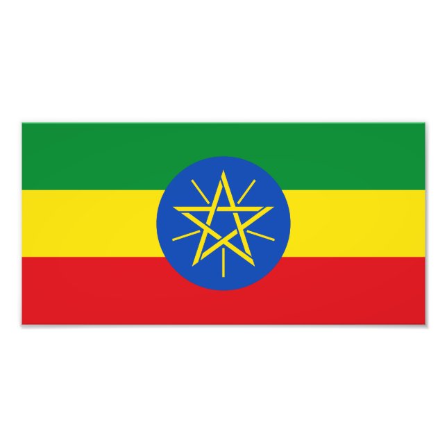 Ethiopia Flag Photo Print (Front)