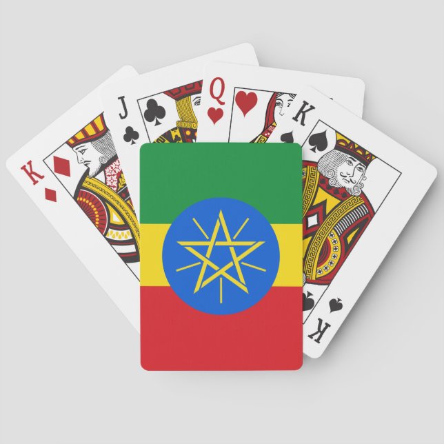 Ethiopia Flag Playing Cards (Back)
