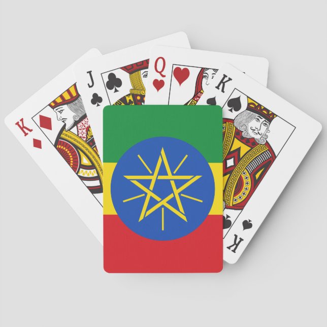 Ethiopia Flag Playing Cards (Back)