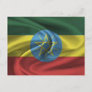 Ethiopia Flag Postcard