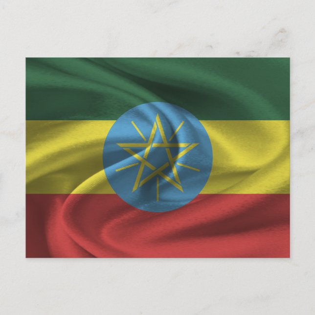 Ethiopia Flag Postcard (Front)