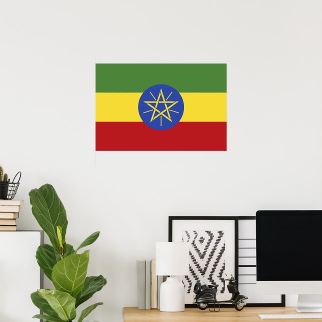 Ethiopia flag poster (Home Office)
