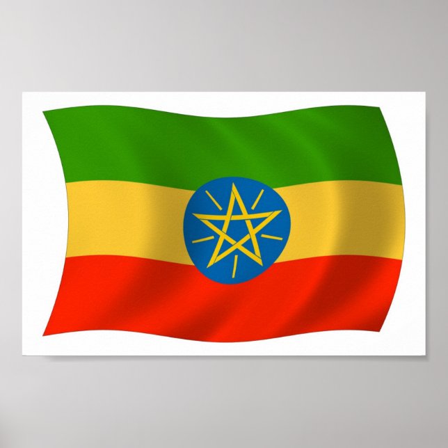 Ethiopia Flag Poster Print (Front)