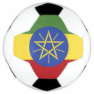 Ethiopia flag soccer ball