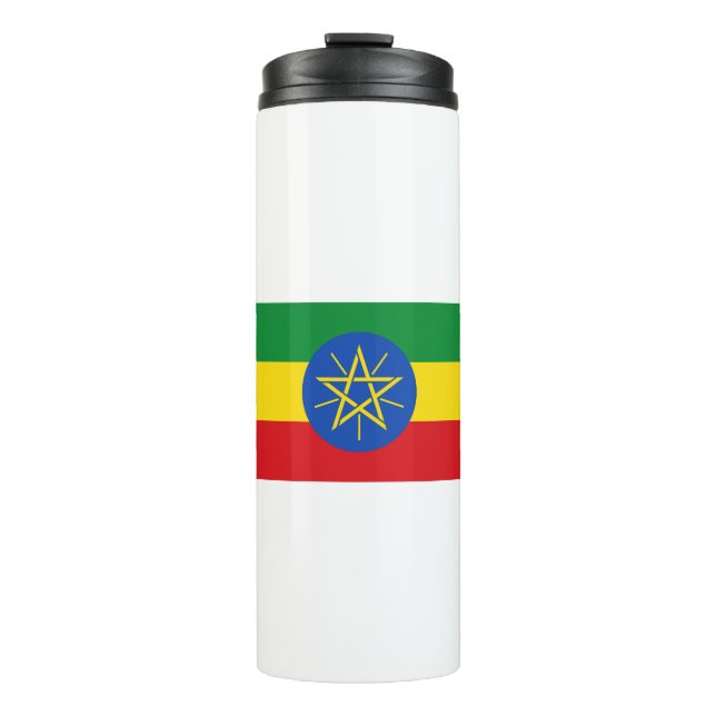 Ethiopia Flag Thermal Tumbler (Front)