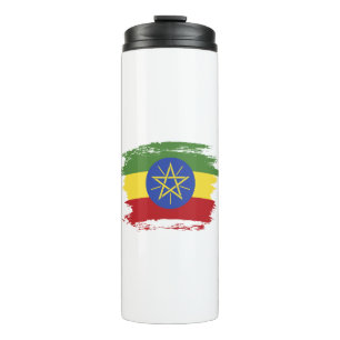 Ethiopia flag thermal tumbler