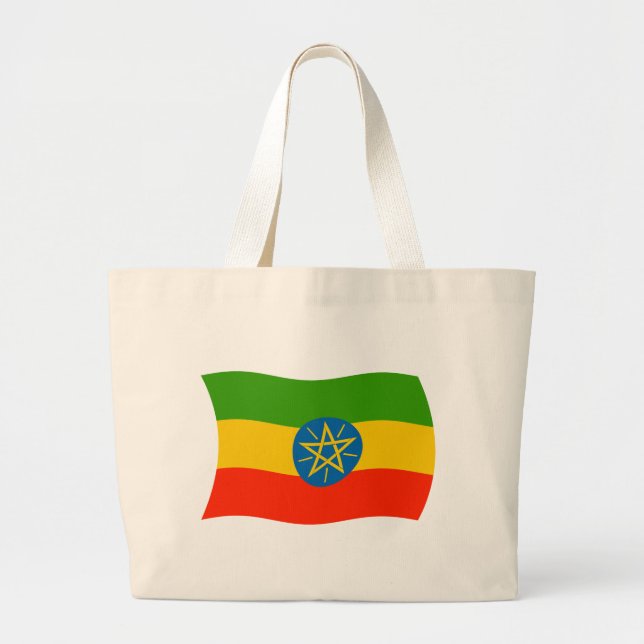 Ethiopia Flag Tote Bag (Front)