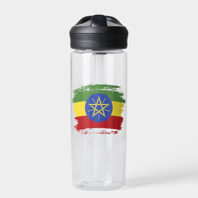 Ethiopia flag water bottle (Front)