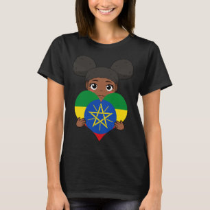 Ethiopia Girl Ethiopians Flag Proud Love Princess T-Shirt