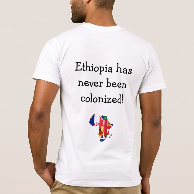 Ethiopia has never been colonised! T-Shirt (Back)