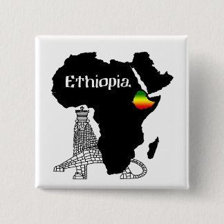 ETHIOPIA / LION of JUDAH 15 Cm Square Badge