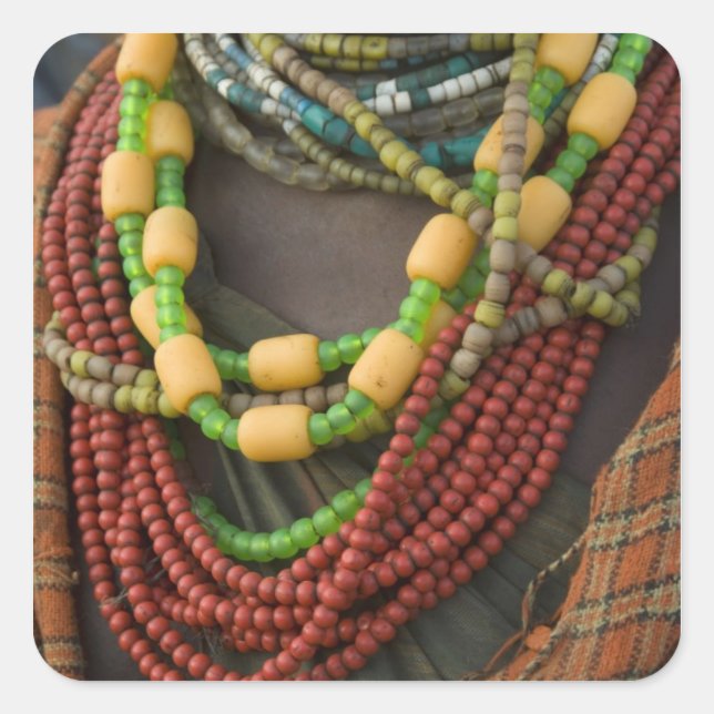 Ethiopia: Lower Omo River Basin, Omo Delta, Square Sticker (Front)