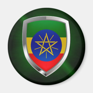 Ethiopia Mettalic Emblem Magnet