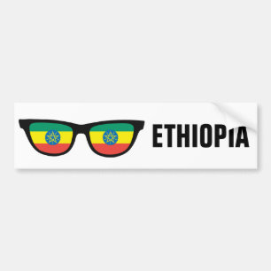 Ethiopia Shades custom text & colour bumpersticker Bumper Sticker