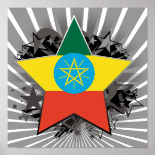 Ethiopia Star Poster