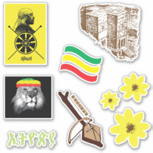 Ethiopia sticker pack ስቲከር