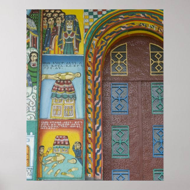Ethiopia:  Tigray Region, Axum, Christ Church, Poster (Front)