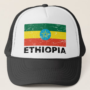 Ethiopia Vintage Flag Trucker Hat