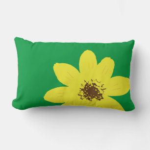 Ethiopian Adey Abeba Flower Lumbar Cushion