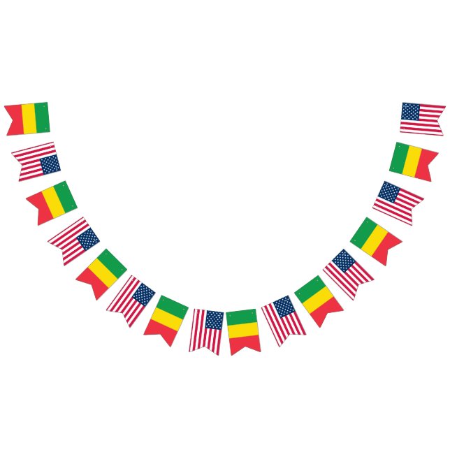 Ethiopian and American Flags Side by Side (All)