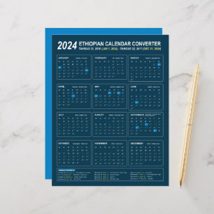 Ethiopian Calendar Converter for Year 2024