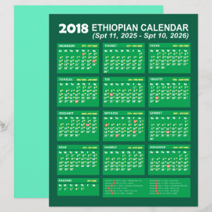 Ethiopian Calendar Converter for Year 2025 2026