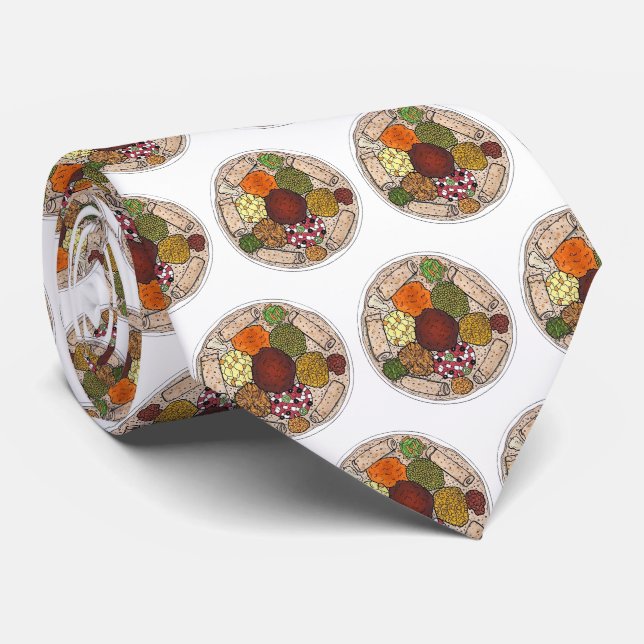 Ethiopian Cooking Food Platter Injera Wat Lentils Tie (Rolled)