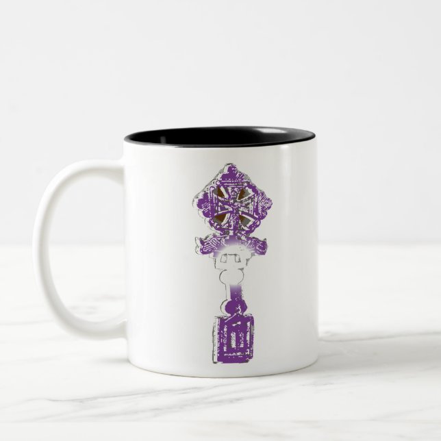 Ethiopian Cross 2 Two-Tone Coffee Mug (Left)