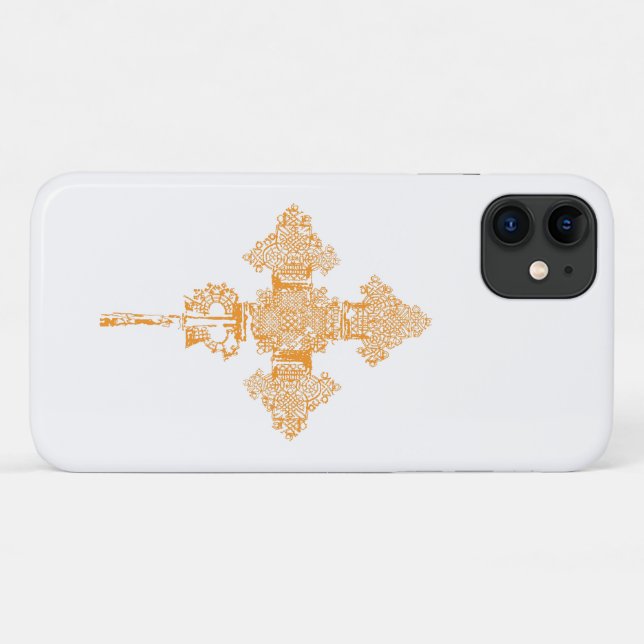 Ethiopian Cross iPhone Case (Back (Horizontal))