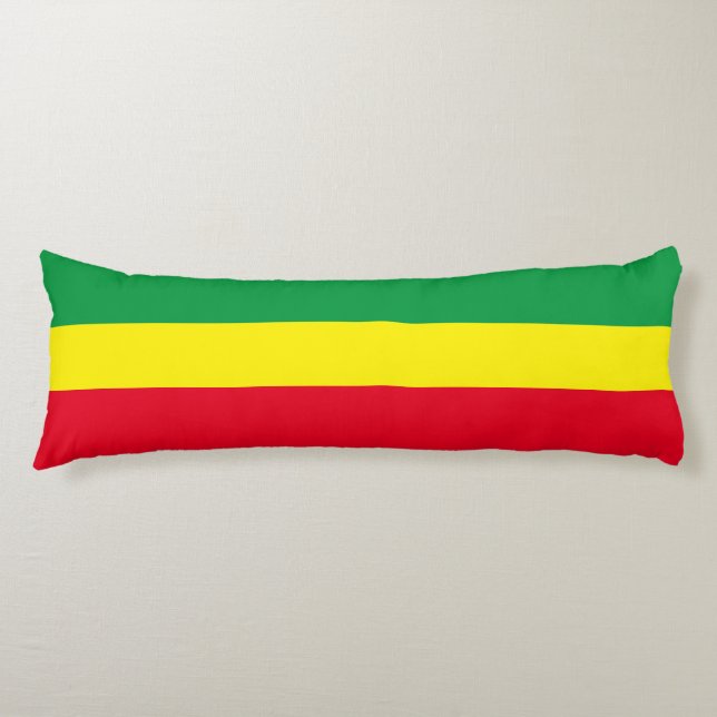 Ethiopian Flag / Rasta Flag Body Cushion (Front)