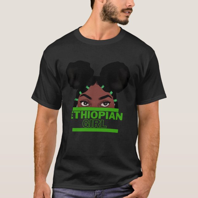 Ethiopian Girl  Beautiful Ethiopian Eritrean Amhar T-Shirt (Front)