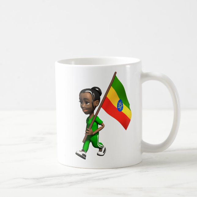 Ethiopian Girl Coffee Mug (Right)