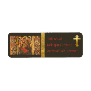 Ethiopian l Orthodox l Theotokos l Personalise, Return Address Label